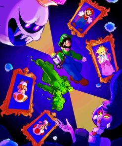 Luigis Mansion Diamond Painting