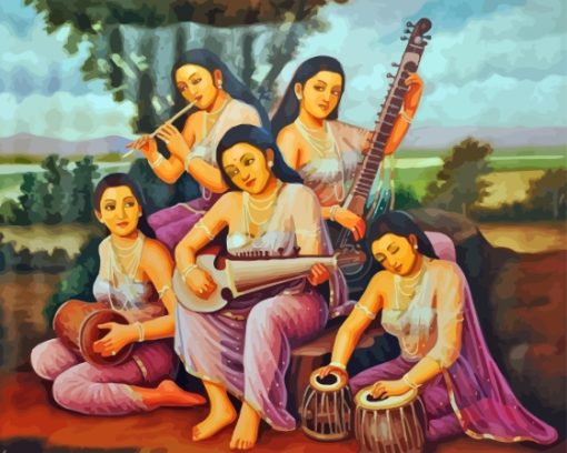 Indian Musicians Diamond Painting