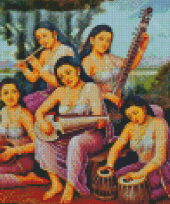 Indian Musicians Diamond Painting