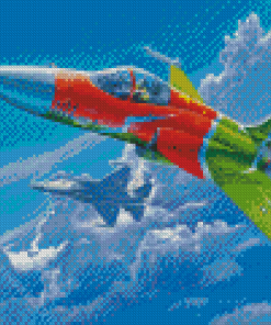 JF17 Thunder Diamond Painting