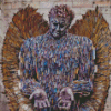 Knife Angel Sculpture Diamond Painting