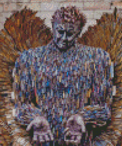 Knife Angel Sculpture Diamond Painting