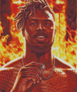 Supervillain Killmonger Diamond Painting