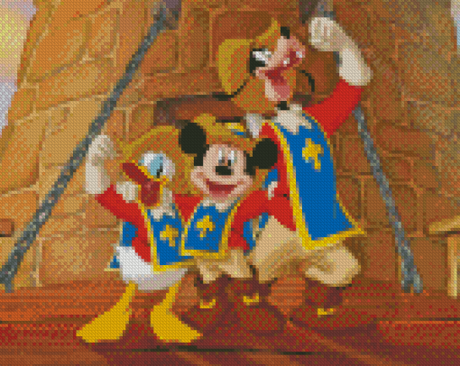 Mickey Donald Goofy Diamond Painting