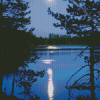 Moonlight Over Lake Diamond Painting