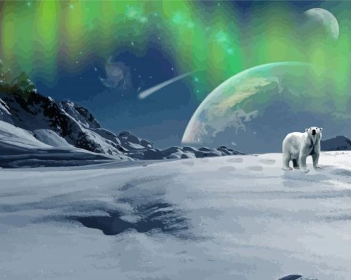 Northern Polar Bear Diamond Painting