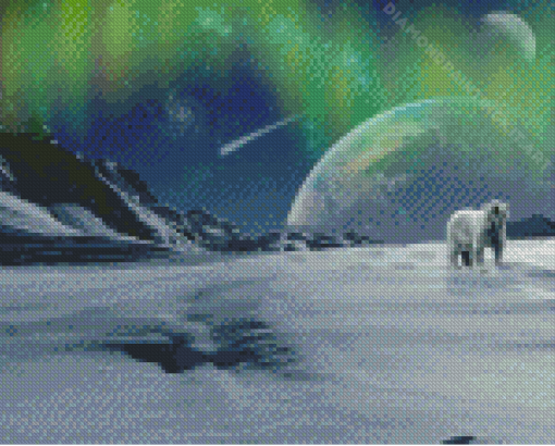 Northern Polar Bear Diamond Painting