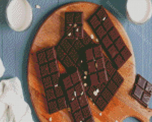 Oatmilk Chocolate Bars Diamond Painting