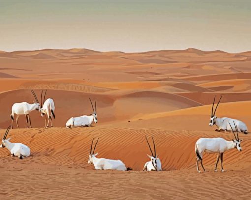 Oryx In Dubai Diamond Painting