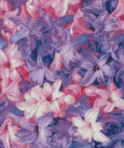 Purple Flowers Diamond Painting