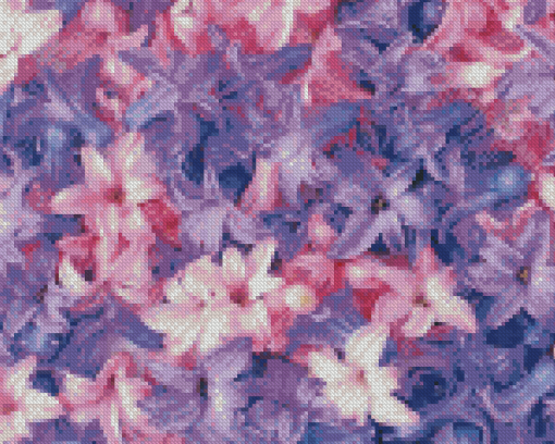 Purple Flowers Diamond Painting