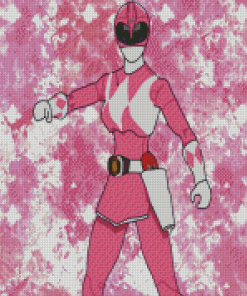 Pink Power Rangers Diamond Painting