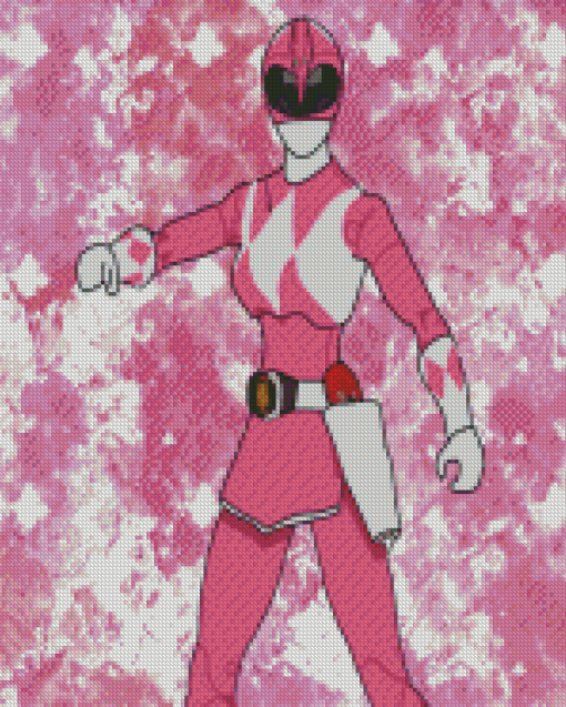 Pink Power Rangers Diamond Painting