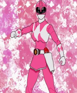 Pink Power Rangers Diamond Painting