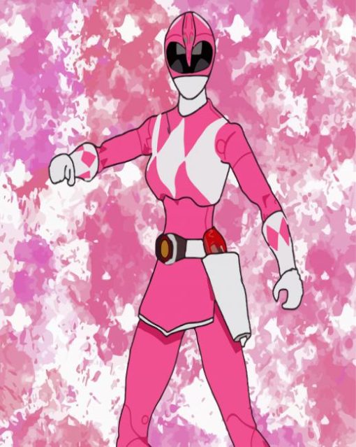 Pink Power Rangers Diamond Painting