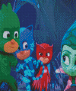 Pj Mask Characters Diamond Painting