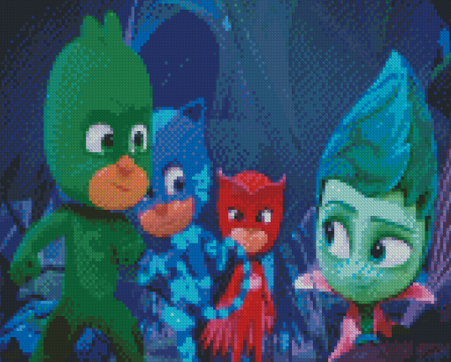 Pj Mask Characters Diamond Painting