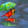 Rain And Birds Diamond Painting