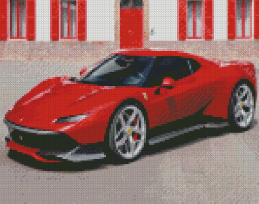 Red Ferrari Diamond Painting