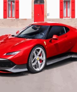 Red Ferrari Diamond Painting