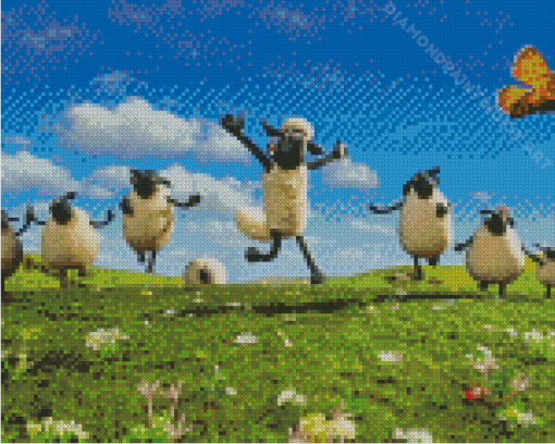 Shaun The Sheep Diamond Painting