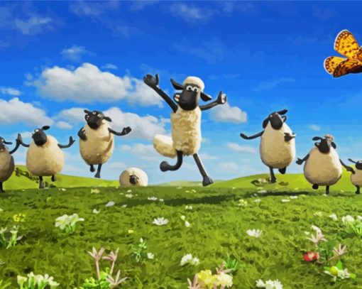 Shaun The Sheep Diamond Painting