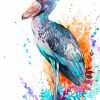 Splatter Shoebill Diamond Painting