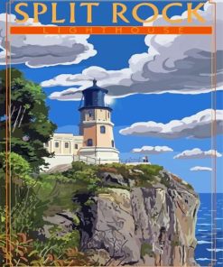 Split Rock Lighthouse Diamond Painting