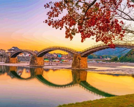 The Kintai Bridge Diamond Painting