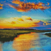 Sunset Marsh Diamond Painting