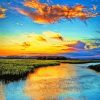 Sunset Marsh Diamond Painting