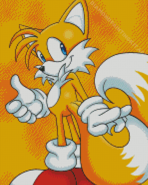 Tails The Hedgehog Diamond Painting