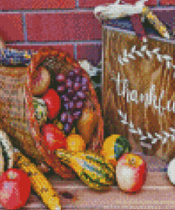 Thanksgiving Cornucopia Diamond Painting