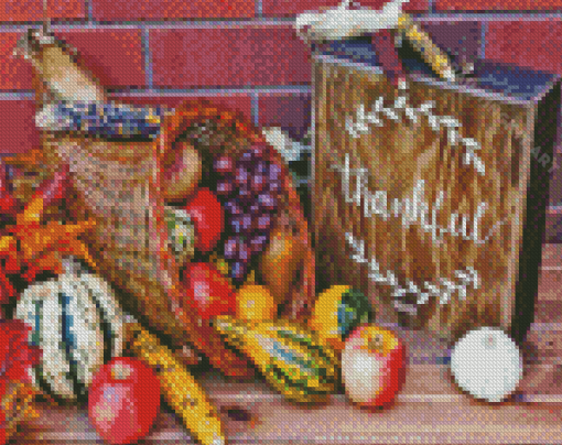 Thanksgiving Cornucopia Diamond Painting