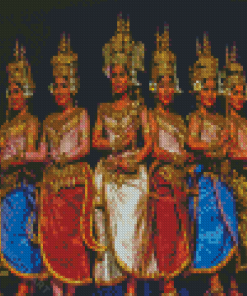 Cambodia Dancers Diamond Painting