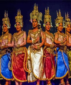 Cambodia Dancers Diamond Painting