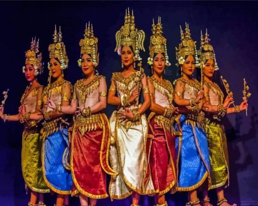 Cambodia Dancers Diamond Painting