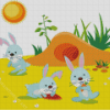 Cartoon Rabbits Diamond Painting