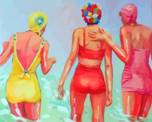 Women On Beach Diamond Painting