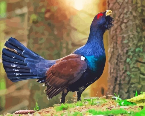 Western Capercaillie Diamond Painting