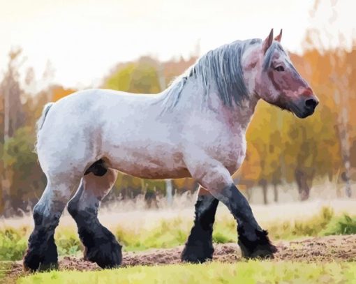 Draft Horse Diamond Painting