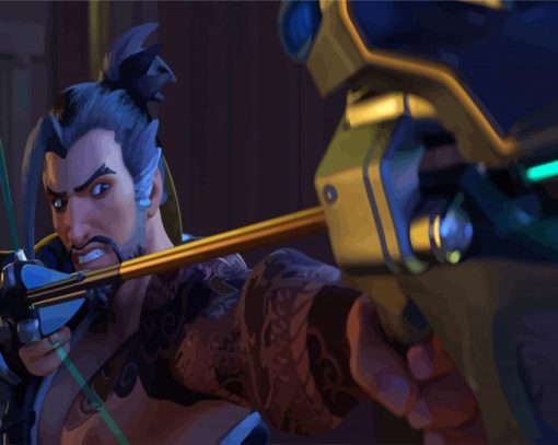 Aesthetic Hanzo Diamond Painting