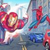 Iron Man And Spiderman Diamond Painting