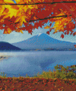 Lake Kawaguchi Diamond Painting