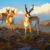 Pronghorn Deer Diamond Painting