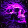 Purple Skull Diamond Painting