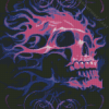 Purple Skull Diamond Painting