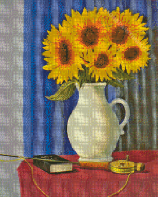 Sunflowers Vase Diamond Painting