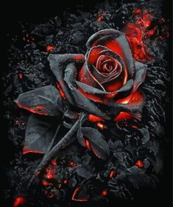 Dark Rose Diamond Painting