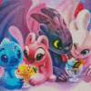 Stitch And Toothless Diamond Painting